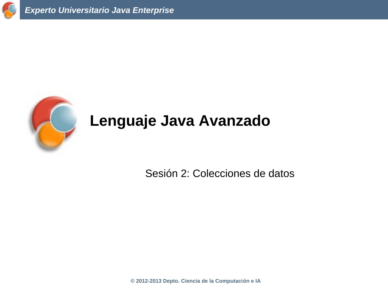 Imágen de pdf Sesión 2: Colecciones de datos - Lenguaje Java Avanzado